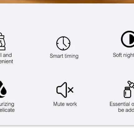 KINSCOTER Aromatherapy Essential Oil Fragrance Diffuser, Electric USB Aroma Diffuser, Mini Bedroom Ultrasonic Air Humidifier