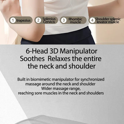 Multifunctional Cervical Massager Shoulder Neck Hot Compress Trapezius Muscle Massager