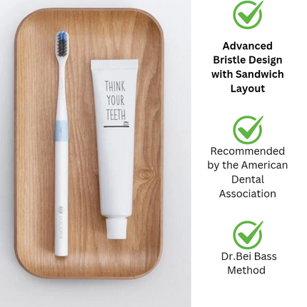 4 in 1 Original Xiaomi Mijia Dr.Bei Bass Method Soft Toothbrushes, 4 PCS