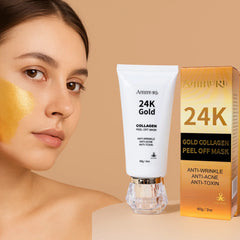 Ammuri 24K Gold Peel-Off Face Mask – Deep Cleansing & Brightening Pore Minimiser (60ml)