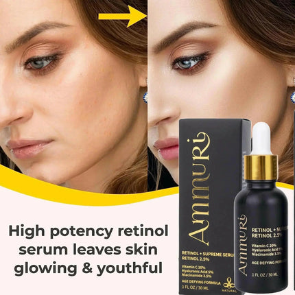 Ammuri Retinol Supreme 2.5% Serum – Anti-Aging Treatment - Age-Defying Formula
