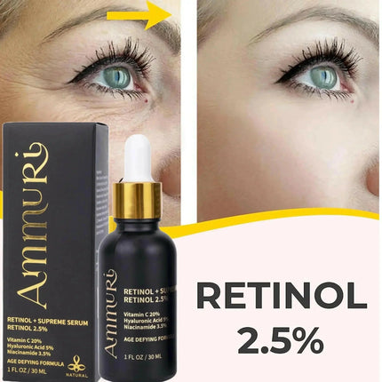 Retinol Supreme 2.5% Serum for Anti-Ageing & Age-Defying Skin | Ammuri
