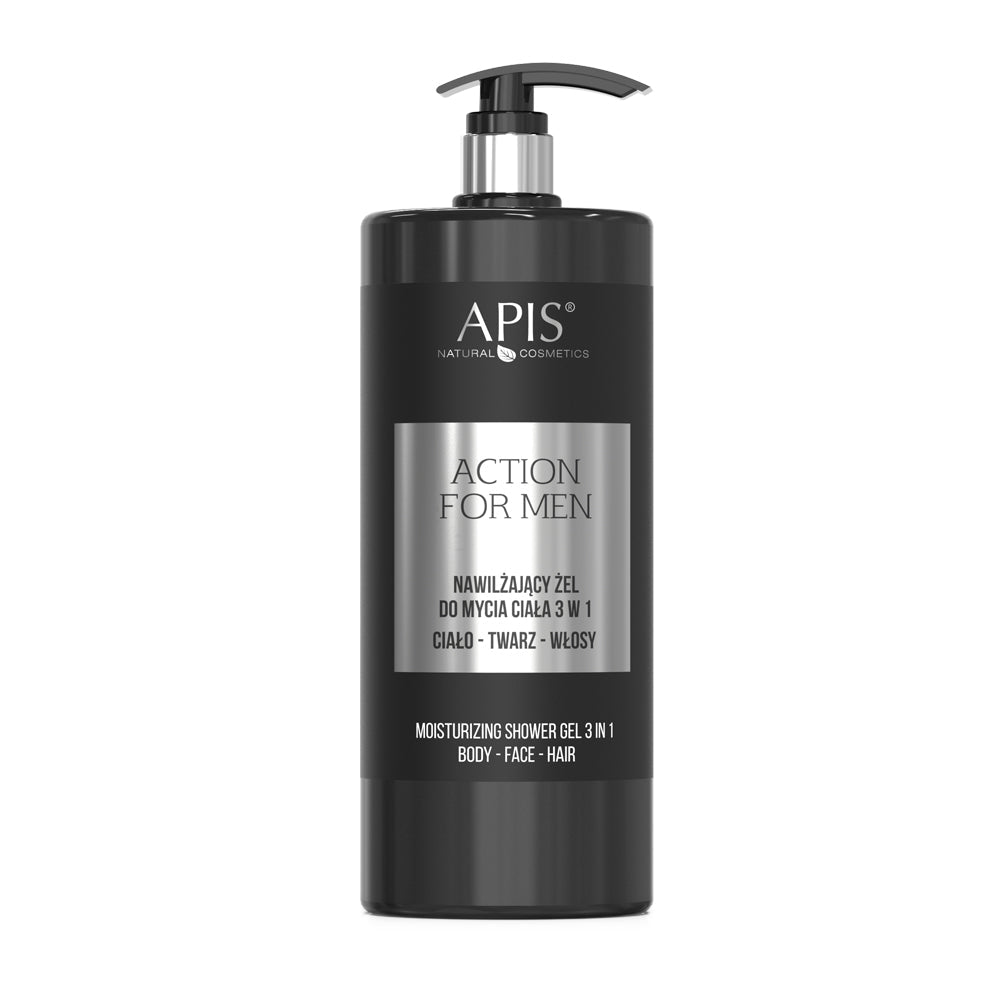 Apis ACTION FOR MEN Moisturising 3-in-1 Body Wash Gel | 1L
