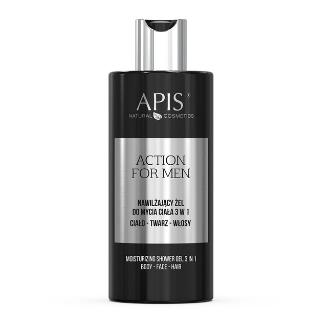 Apis ACTION FOR MEN Moisturising 3-in-1 Body Wash Gel | 300ml