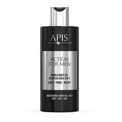 Apis ACTION FOR MEN Moisturising 3-in-1 Body Wash Gel | 300ml