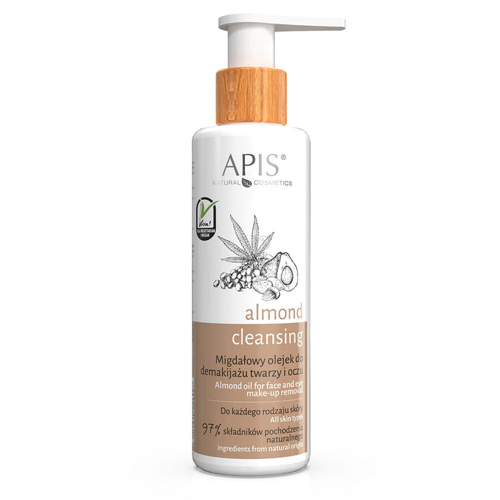 Apis ALMOND CLEANSING - Almond Oil Makeup Remover for Face and Eyes | 150 ml