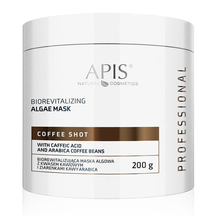 Apis COFFEE SHOT Biorevitalising Algae Mask with Caffeic Acid and Arabica Coffee | 200g