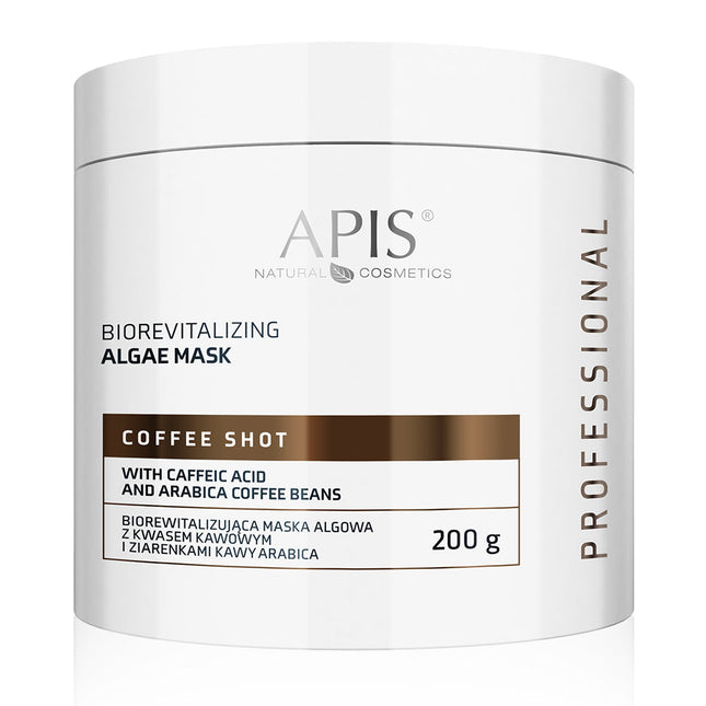 Apis COFFEE SHOT Biorevitalising Algae Mask with Caffeic Acid and Arabica Coffee | 200g