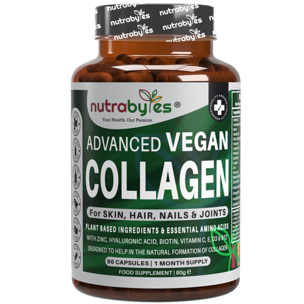 Advanced Vegan Collagen with Hyaluronic Acid, Biotin, Vitamin C & Amino Acids | Amino Acids | Made in UK