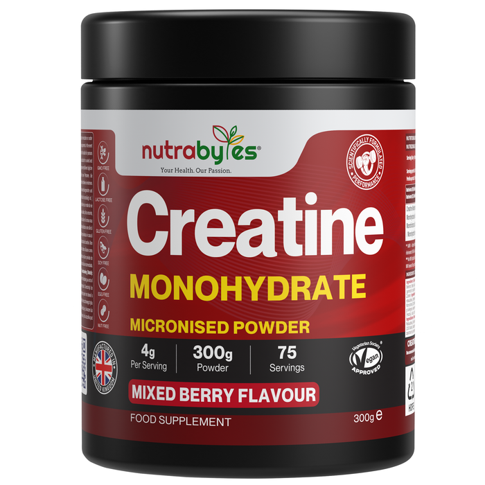 Flavoured Creatine Monohydrate, 300g Mixed Berry