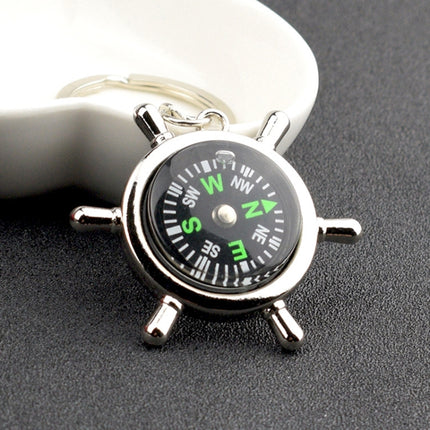 Creative Rudder Compass Style Keychain