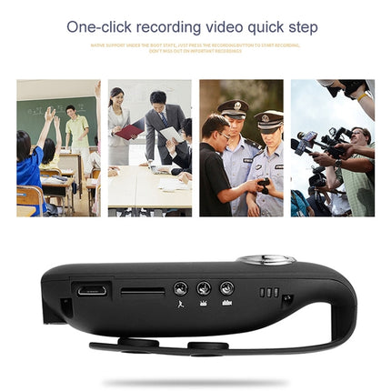 IDV 007 HD 1080P Clip Design Law Enforcement Recorder Portable Mini Monitoring Recorder, Support Motion Detection & TF Card (Max 128GB)