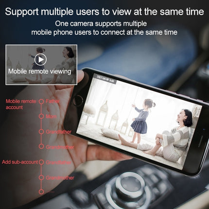 SECTEC IL-HIP291-2M-AI Intelligent Tracking Monitor Mobile Phone Remote Wireless Network Wifi Camera Cloud Storage Intelligent Shaking Head Network Camera