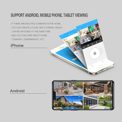 DP16 2.0 Megapixel 42 LEDs Garden Light Smart Camera, Support Motion Detection / Night Vision / Voice Intercom / TF Card, AU Plug