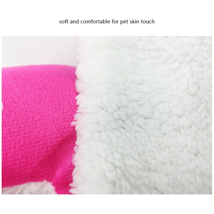 Strawberry Shaped Foldable Short Plush Pet House Nest, Size: L