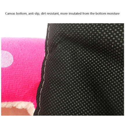 Strawberry Shaped Foldable Short Plush Pet House Nest, Size: L, Purple, Size L, Red, Size L, Pink, Size L