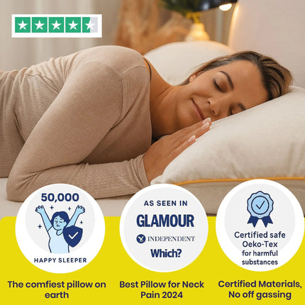 Brightr® Stella Hybrid Adjustable Pillow | Best pillow For Neck