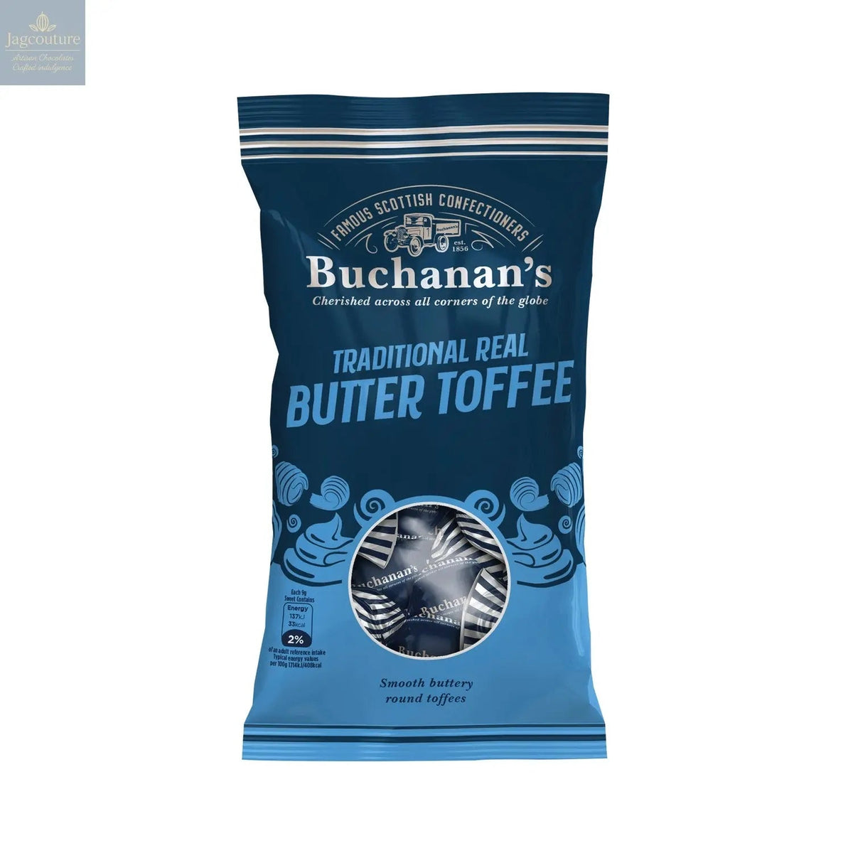 Buchanan's bag of Traditional Real Butter Toffees