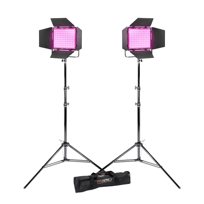 Litemons LP400R RGB LED Continuous Lighting Panel Twin Kit