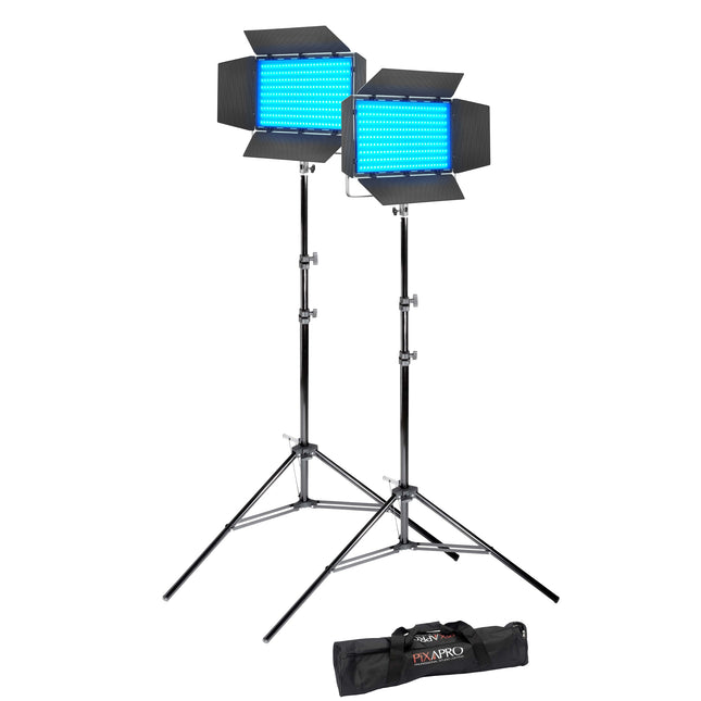 Litemons LP1200R Powerful RGB Continuous LED Light Panel Twin Kit