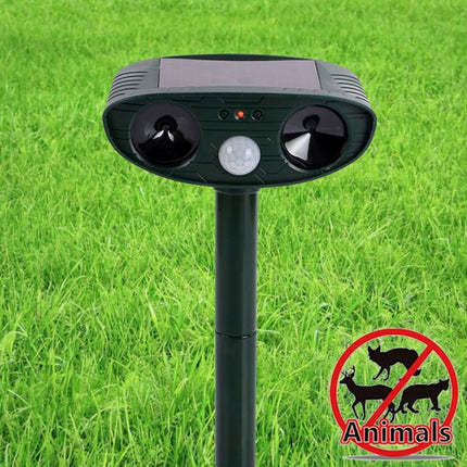 Powerful Ultrasonic Solar-powered Animal Repeller With PIR Sensor & Light Sensor
