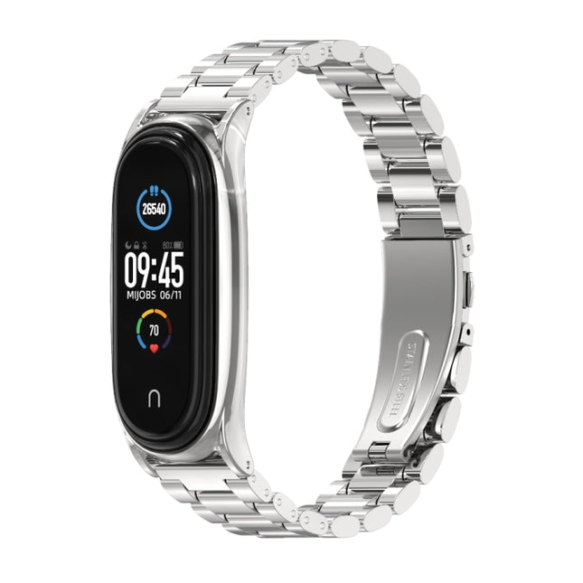 Mijobs Stainless Steel Metal Watch Band for Xiaomi Mi Band 5 & 6