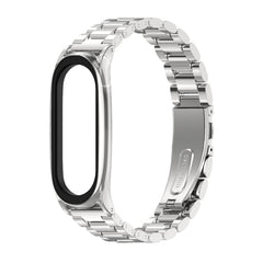 Mijobs Stainless Steel Metal Watch Band for Xiaomi Mi Band 3 & 4 & 5 & 6