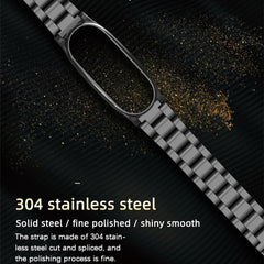 Mijobs Stainless Steel Metal Watch Band for Xiaomi Mi Band 3 & 4 & 5 & 6