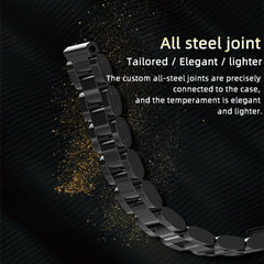 Mijobs Stainless Steel Metal Watch Band for Xiaomi Mi Band 3 & 4 & 5 & 6