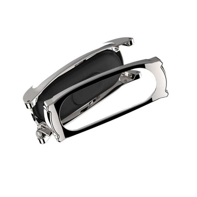 Correa de reloj de cuero de grano superior con estuche magnético sin tornillos Mijobs para Xiaomi Mi Band 3, 4, 5 y 6, host no incluido, CA0139A, CA0139B, CA0139C, CA0139D, CA0139E, CA0139F, CA0139G