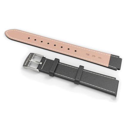 Mijobs Screwless Magnetic Case Top-grain Leather Watch Band for Xiaomi Mi Band 5 & 6, Host not Included