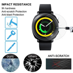 2 PCS ENKAY Hat-Prince for Samsung Gear Sport Smart Watch 0.2mm 9H Surface Hardness 2.15D Explosion-proof Tempered Glass Screen Film, For Samsung Gear Sport (2PCS)