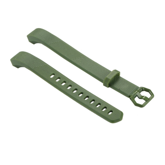 For Fitbit Alta Smart Watch Silicone Watchband, Length: about 23.8cm, Army Green, Black, Green, Grey, Light Purple, Purple, Red, White