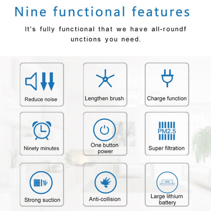 Intelligenter Staubsaugerroboter für den Haushalt mit großer Saugkraft und 1800 Pa, CA0380, CA0380B, CA0380H