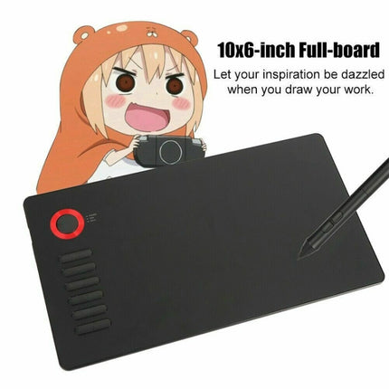 VEIKK A15 10x6 inch 5080 LPI Smart Touch Electronic Graphic Tablet, with Type-C Interface, A15 Gold, A15 Blue, A15 Red