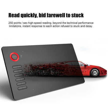 VEIKK A15 10x6 inch 5080 LPI Smart Touch Electronic Graphic Tablet, with Type-C Interface, A15 Gold, A15 Blue, A15 Red