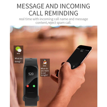 H29 1.14 inches IPS Color Screen Smart Bracelet IP67 Waterproof, Support Step Counting / Call Reminder / Heart Rate Monitoring / Sleep Monitoring