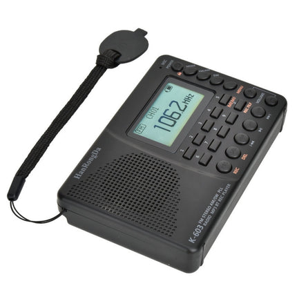 K-603 Portable FM / AM / SW Full Band Stereo Radio, Support BT & TF Card