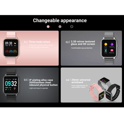 SMA-F1 1.3 inch TFT Full Touch Screen IP68 Waterproof Smart Sports Watch, Support Dynamic Heart Rate & Blood Pressure & Sleep Detection / Bluetooth / Alarm Clock / Photo Control