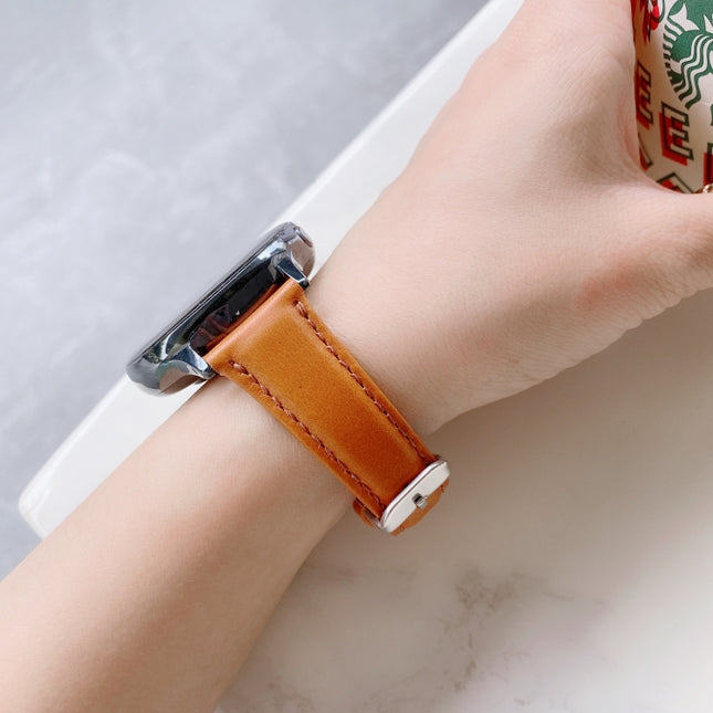 For Samsung Galaxy Watch 22mm Smart Watch Universal Double-sided Leather Small Watch Band, 22mm