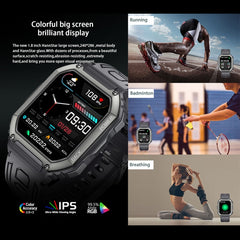 KR06 Waterproof Pedometer Sport Smart Watch, Support Heart Rate / Blood Pressure Monitoring / BT Calling