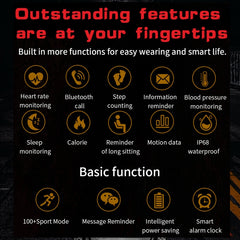 HAMTOD T3 1.95 inch Three Defenses Sport Smart Watch, Support BT Call / Sport Modes / Sleep / Heart Rate / Blood Oxygen / Blood Pressure Monitoring