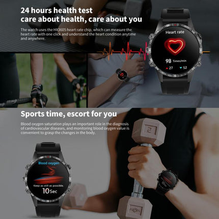 HAMTOD GT45 1.6 inch Waterproof Smart Watch, Support Bluetooth Call / Heart Rate / Blood Oxygen Monitoring