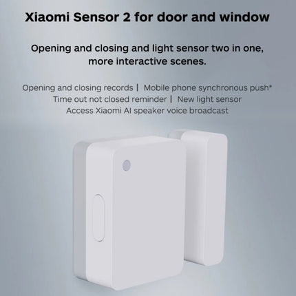 Original Xiaomi Intelligent Mini Door Window Sensor for Xiaomi Smart Home Suite Devices, with the Xiaomi Multifunctional Gateway Use (CA1001)
