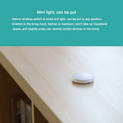 Original Xiaomi Mijia Intelligent Mini Wireless Switch for Xiaomi Smart Home Suite Devices,,with the Xiaomi Multifunctional Gateway Use (CA1001)