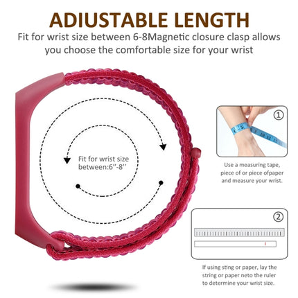 Correa de nailon tejida para reloj inteligente Xiaomi Mi Band 3/4
