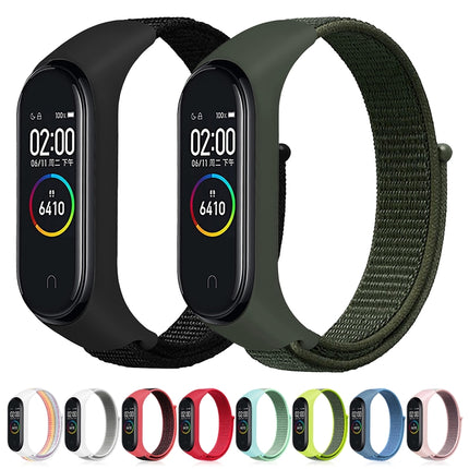 Correa de nailon tejida para reloj inteligente Xiaomi Mi Band 3/4