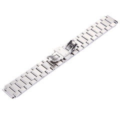 For Huawei Smart Watch Hidden Butterfly Buckle 3 Beads Stainless Steel Watchband