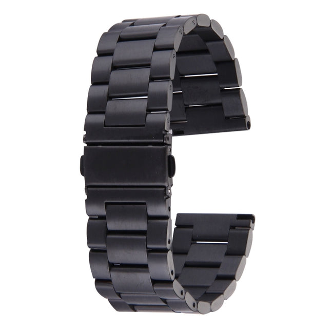 For Fitbit Blaze Smart Watch Butterfly Buckle 3 Beads Stainless Steel Watchband