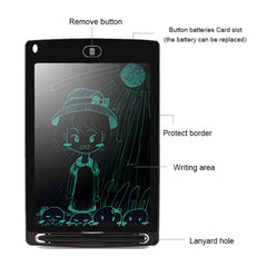 Portable 8.5 inch LCD Writing Tablet Drawing Graffiti Electronic Handwriting Pad Message Graphics Board Draft Paper with Writing Pen, 8.5 inch Black, 8.5 inch Green, 8.5 inch Blue, 8.5 inch Red, 8.5 inch White